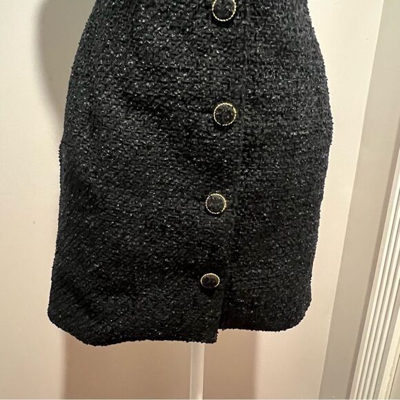 NWT Endless Rose Contrast Collar Tweed Mini Dress size medium women with pockets - Picture 10 of 16